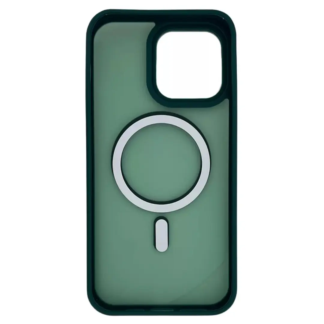 iPhone 15/iPhone 14/iPhone 13 MagSafe Cam Smoke Twotone Eco Dark Green